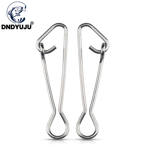 DNDYUJU (20-100PCS)(Size00-8) Bearing Fishing Swivels Rolling Rings Interlock Hook Lure Fishhook Snap Swivels Connector Tackle ► Photo 1/6