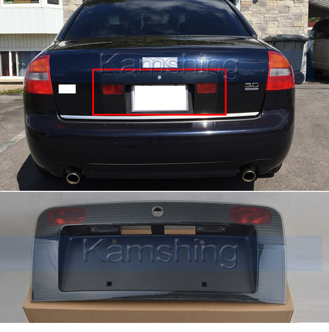 CAPQX For Audi A6 C5 1998 1999 2000 2001 2002 2003 2004  3.0L Rear Number Light Frame License Plate lamp cover holder ► Photo 1/5