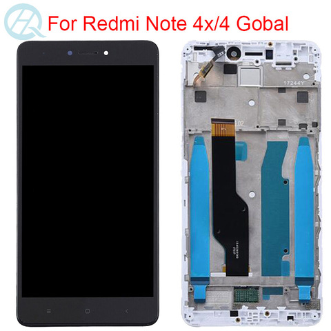 Original LCD For Xiaomi Redmi Note 4 Version Global Display With Frame 10 Touch 5.5