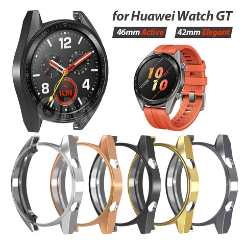 Ultra Slim Protector Case for Huawei Watch GT 42MM Elegant 46MM Active Soft Hollow out Watch Cover Protective Bumper Shell ► Photo 1/6