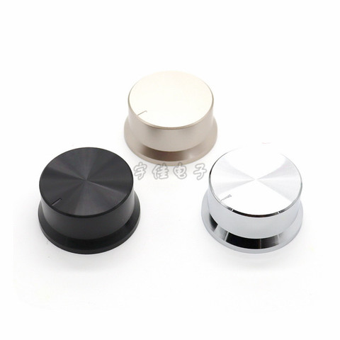 44.5 * 22mm black white gold plastic knob flower shaft 6MM coding switch knob cap potentiometer knob cap ► Photo 1/4