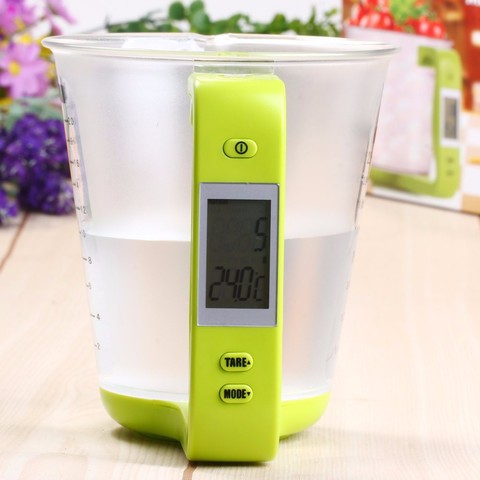 Scale with LCD Display Temperature Large Capacity Measuring Cup Kitchen Scale Digital Beaker Electronic Measuring CupTool ► Photo 1/6