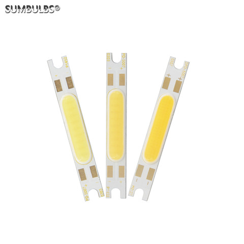50*7mm 3W DC 9V 300mA input led cob bar strip Light Source Emitting diode Warm Natural Cold White for DIY Wall Lamps Lighting ► Photo 1/6