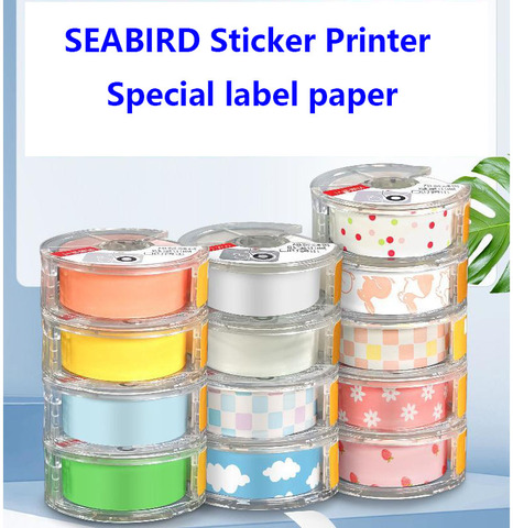 SEABIRD Sticker Printer  Special label paper Thermal Label Printer Fast Printing Home Use Office Printer Sticker Printer ► Photo 1/6