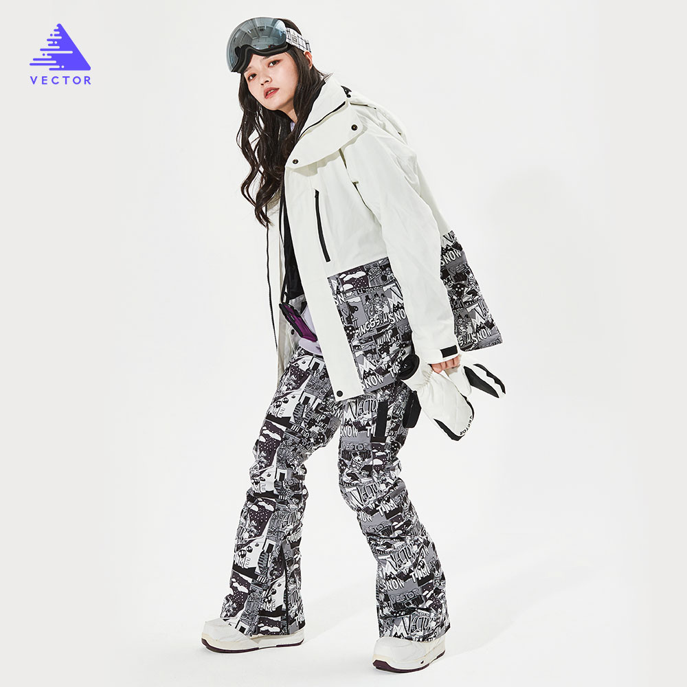 Winter Sports Waterproof Jacket Coat Snowboard SkiSuits Pants Outdoor Warm Women 