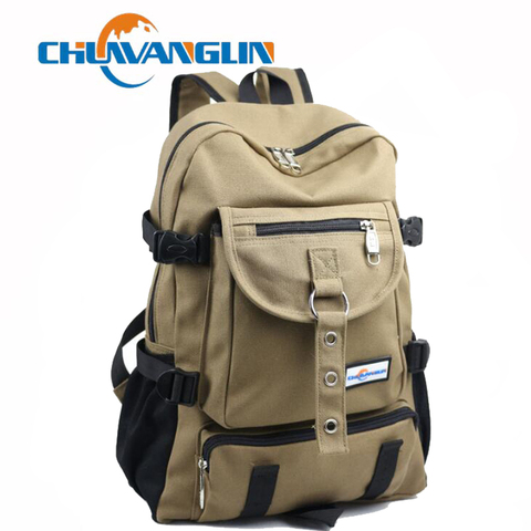 New backpack men Fashion strap zipper solid casual bag male backpack school bag canvas bag designer backpacks for men backpacks ► Photo 1/6