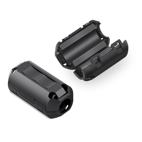 1pcs 3.5mm-13mm Black Ferrite Core Cable Filter Nickel-zinc Noise silencer for EMI RFI Clip Choke Ferrite Filters ► Photo 1/6