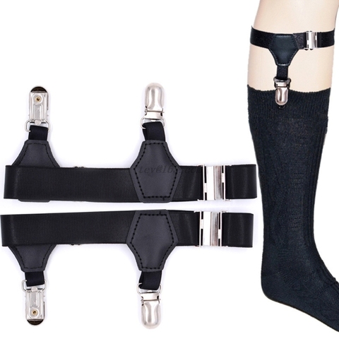 2Pcs/Set Socks Garters Belt Suspenders Adjustable Non-slip Clips For Men Women ► Photo 1/6