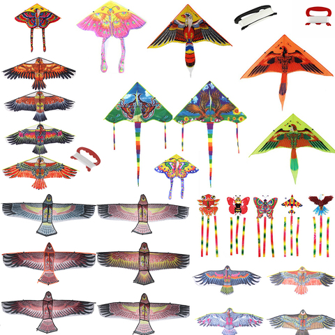 Colorful Rainbow Butterfly Kite Long Tail Nylon Outdoor Kites Flying Toys For Children Kids Surf Kite Line Outdoor Sports Toy ► Photo 1/6