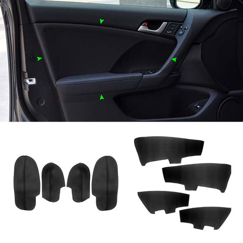 For Honda Accord 2009 4pcs Microfiber Leather Car Interior Door Armrest / Doors Panel Cover Replacement Trim ► Photo 1/6