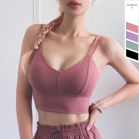 Women Sports Bras For Fitness Yoga Running Jogging Gym Athletic Yoga Bra Double condole takes vest type underwear female stereo ► Photo 1/6