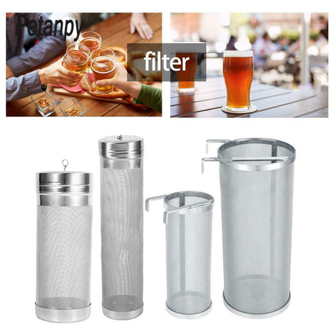 300 Micron Stainless Steel Homemade Brew Beer Hop Mesh Filter Strainer with Hook Beer Brewing Hop Spider Mesh Filter Strainer ► Photo 1/6