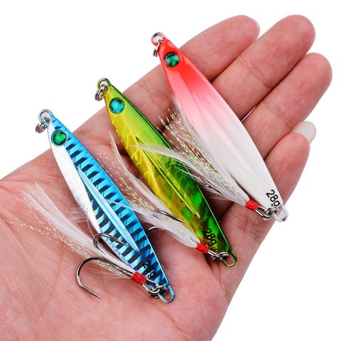 1pcs 7g 10g 14g 17g 21g  Carp Fishing Silver /Green Lure Spoon Bait Fishing Metal Jig Lures Metal Vib ► Photo 1/6