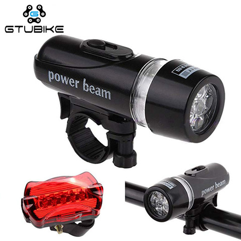 Waterproof Bicycle Front Back Light Set Tail light Road MTB Mountain Bike Rear Light Lamp Cycling Lantern Flashlight ► Photo 1/6