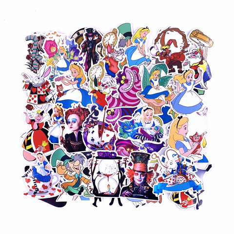 70pcs Alice in wonderland stickers hot style graffiti sticker Cheshire Cat luggage Anime pegatinas ► Photo 1/5