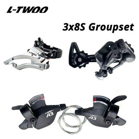 LTWOO A3 3X8 24 Speed Derailleurs Groupset 8s Shifter Lever Front Derailleur 8 Speed Rear switches ► Photo 1/4