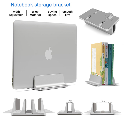Alloy Standing Desk Laptop Stand Storage Adjustable Book Tablet Notebook Holder For Macbook Pro Air DELL iPad Laptop Accessories ► Photo 1/6