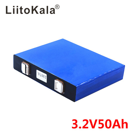 LiitoKala 3.2v 50Ah LifePo4  battery lithium 150A 3C high drain for diy 12V 24V solar Inverter electric vehicle coach golf cart ► Photo 1/3