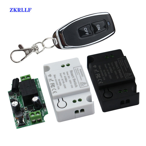 433MHz 110V Lamp Wireless Remote Control Switch ON/OFF 433 MHz 220V Remote Control Receiver Transmitter For Led Lights Bulb DIY ► Photo 1/6