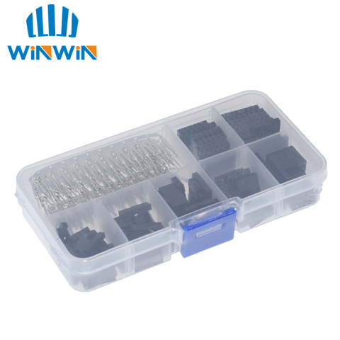 310pcs/A Set Dupont Wire Jumper Pin Header Connector Housing Kit Male Crimp Pins+Female Pin Connector Terminal Pitch With Box ► Photo 1/6