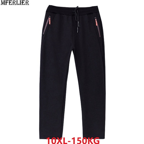 autumn men cotton sweatpants sports pants plus size large 7XL 8XL 9XL 10XL pants oversize pants loose 150KG 56 58 60 62 66 68 70 ► Photo 1/6