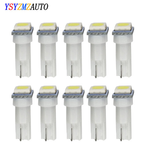 10pcs T5 W3W W1.2W 5050 Auto LED T5 17 37 73 74  Red/Blue/Green/Yellow Auto LED Lamp Car Dashboard Instrument Lights Bulb 12V ► Photo 1/6