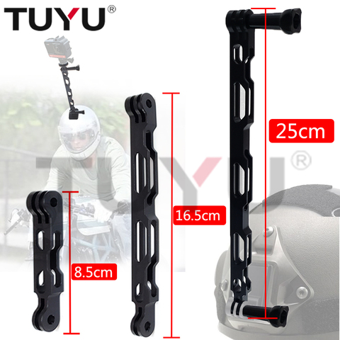 TUYU Aluminium Selfie Extension Arm Lengthened Rod Black Bracket For insta360 One R X Gopro Max DJI Osmo Camera Accessories ► Photo 1/6