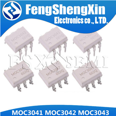 10PCS MOC3041 MOC3042 MOC3043 DIP-6 DIP MOC3041S MOC3042S MOC3043S SOP6 SOP optical coupler ► Photo 1/1