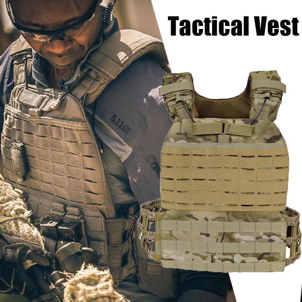 Tactical Vest Molle Combat Assault Plate Carrier Airsoft Military Tactical Vest 