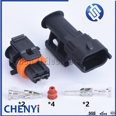 1 set 2 Pin 1928404072 1928403137 Male Female Common Rail Diesel Injector Plug Automotive Connector ► Photo 1/6