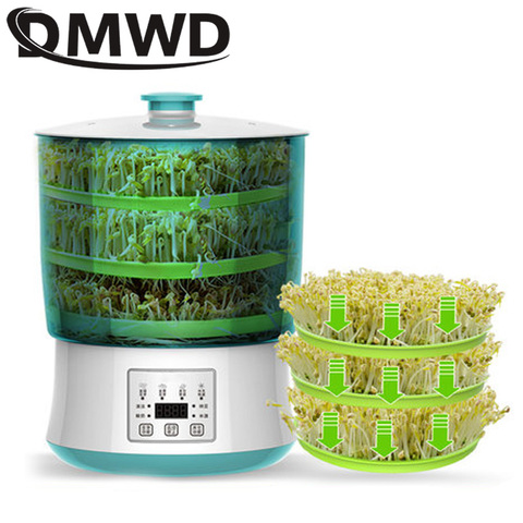 Electric Intelligence Bean Sprouts Maker Yogurt machine Natto Rice wine Green Seed Vegetable Seedling Growth Bucket 2/3 Layers ► Photo 1/3