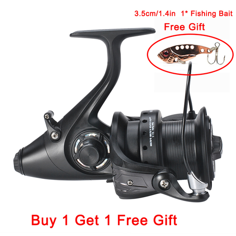 12+1 BB Double Drag Carp Fishing Reel Spinning Reel w/Front and Rear Left Right Interchangeable Wheels for Saltwater Freshwater ► Photo 1/6