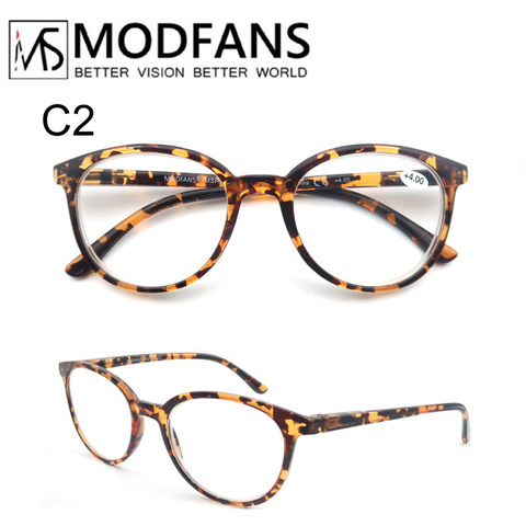 Women Reading glasses Round Large Reader Glasses with Lightweight Spring Hinge Ladies Presbyopic Glasses Diopter From 1.0 to 4.0 ► Photo 1/6