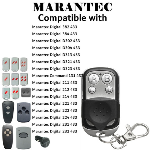 433.92MHz Remote control for Marantec Garage Gate Digital 302 304 313 Comfort 220 250 252 ► Photo 1/6
