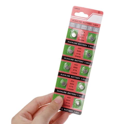 10PCS Watch Coin Battery AG4 377A 377 LR626 SR626SW SR66 LR66 Button Cell Batteries Toys Remote Camera ► Photo 1/6