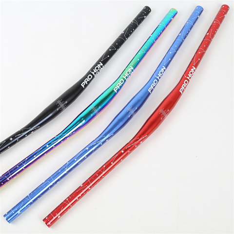 MTB Bicycle Horizontal Handlebar AM XC DH downhill Racing Bike one-shaped handlebar Mountain Road Bike Colorful Handlebar 720mm ► Photo 1/6