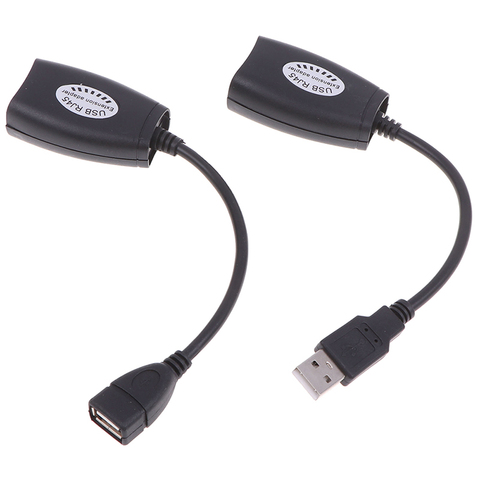 USB UTP Extender Adapter Over Single RJ45 Ethernet CAT5E 6 Cable Up to 150ft ► Photo 1/1