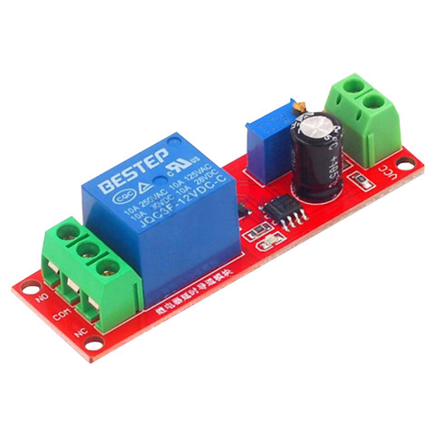 1PCS NE555 Timer Switch Adjustable Module Time delay relay Module DC 12V 5VDelay relay shield 0~10S ► Photo 1/5