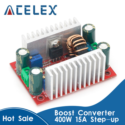 DC 400W 15A Step-up Boost Converter Constant Current Power Supply LED Driver 8.5-50V to 10-60V Voltage Charger Step Up Module ► Photo 1/6