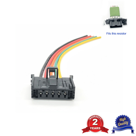 For Fiat Punto Doblo Qubo Wiring Harness Connector Cable For Blower Motor Fan Heater Resistor 13248240 6450XR ► Photo 1/6