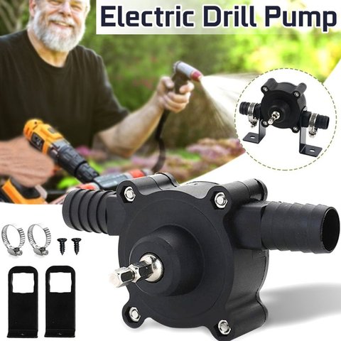 Household Electric Drill Pump Diesel Oil Fluid Water Pump Mini Hand Self-priming Liquid Transfer Pumps Home Garden Outdoors ► Photo 1/6