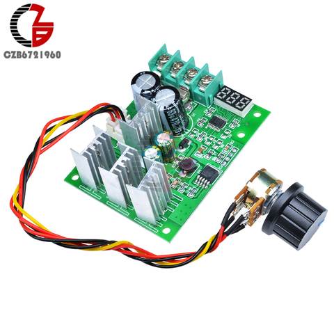 30A LED DC Motor Speed Controller 6-60V Smooth Soft Start Brushless Motor Speed Control Power Regulator ► Photo 1/6