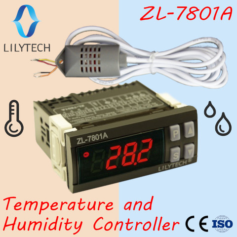 ZL-7801A, Universal, General, Temperature and Humidity Controller, Thermostat and Hygrostat, Thermistat thermostat, CE, Lilytech ► Photo 1/6