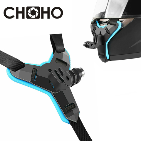 Helmet Strap Vented Adjustable Chin Riding Belt Head Holder Adapter For Gopro Hero 9 8 7 6 5 Xiaomi Yi 4K SJCAM Osmo Accessories ► Photo 1/6