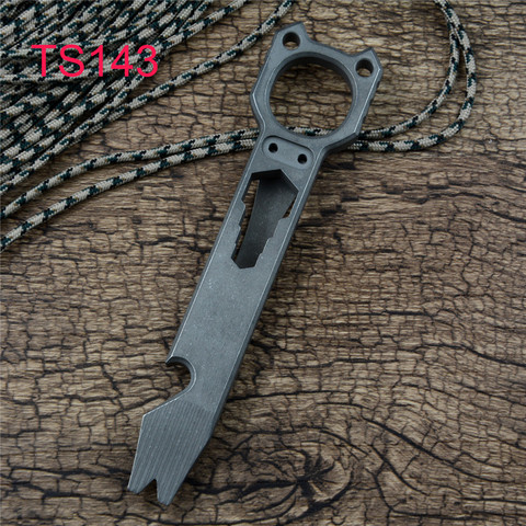 TWOSUN EDC Tool Crowbar Prybar Titanium Alloy Multi-tool Outdoor Bar Pry Camping Bottle Opener TS143 ► Photo 1/1