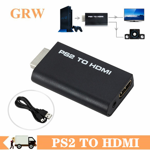 PS2 to HDMI Video Converter Adapter with 3.5mm Audio Output