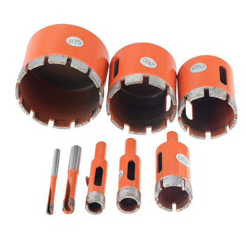 1PC Orange 6-100mm 8mm Marble Opener Diamond Core Bit Hole Saw Drill Bit For Marble Granite Brick Tile Ceramic Concrete Drilling ► Photo 1/6