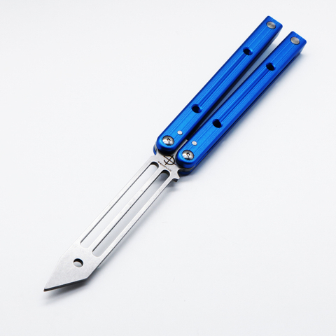 Butterfly in knife SQUID TRAINER knife baliplus Aluminum Alloy handle 420 stainless steel blade tactical folding pocket knife ► Photo 1/6