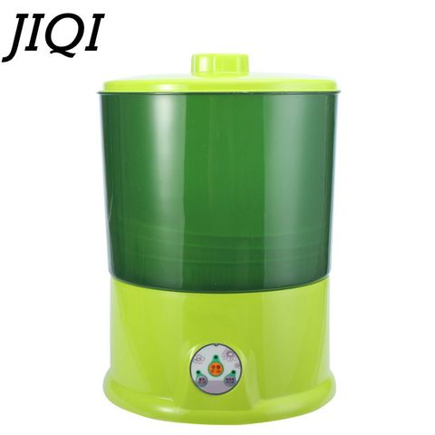 JIQI 220V Home DIY Bean Sprouts Maker 2 / 3 Layer Automatic Electric Germinator Seed Vegetable Seedling Growth Bucket ► Photo 1/5