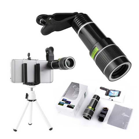 1pcs 20x Zoom Mobile Phone Lens 360 Degrees Wide Angle Len Camera Kits For Samsung Xiaomi Huawei  Clip Camera Lens ► Photo 1/6